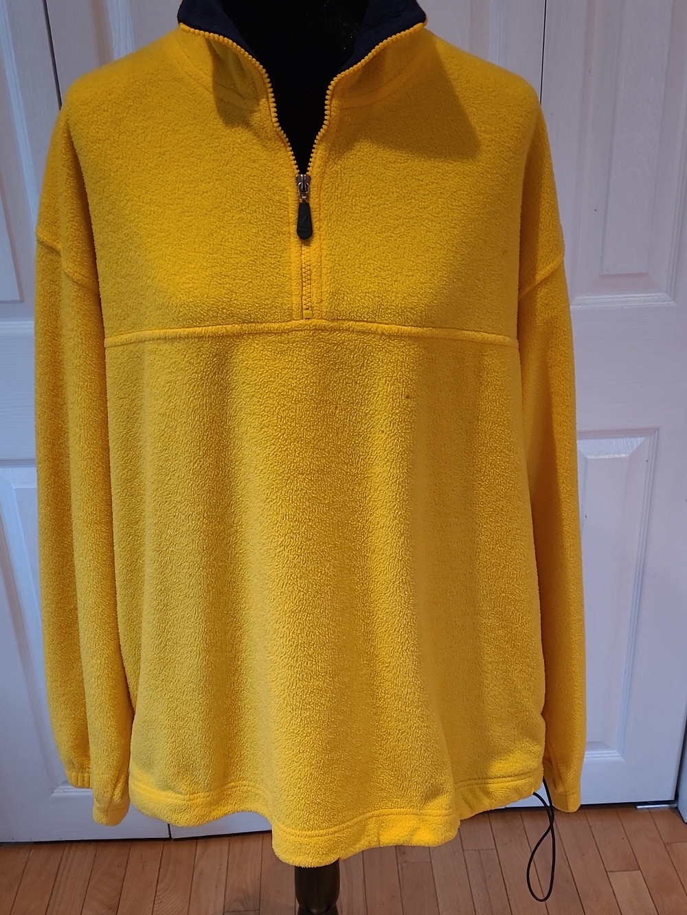Source Unknown Men's Bright Yellow Half-Zip Fleece Pullover